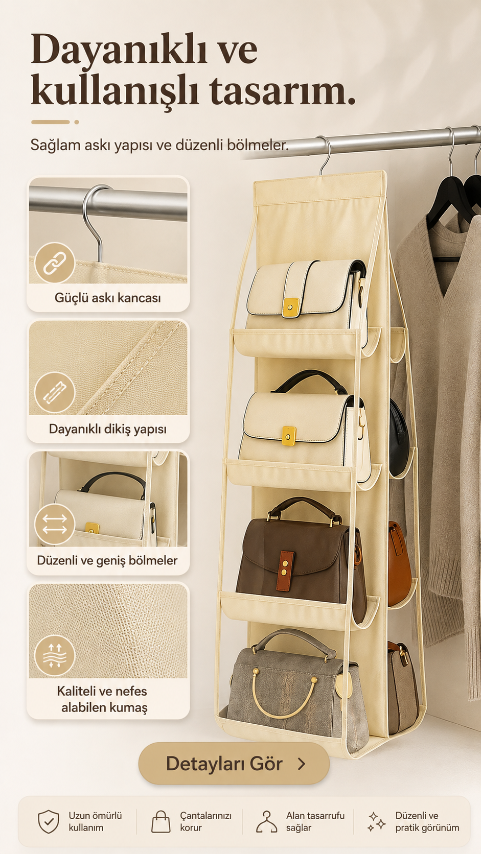 Munchy Dolap İçi Çok Amaçlı Organizer