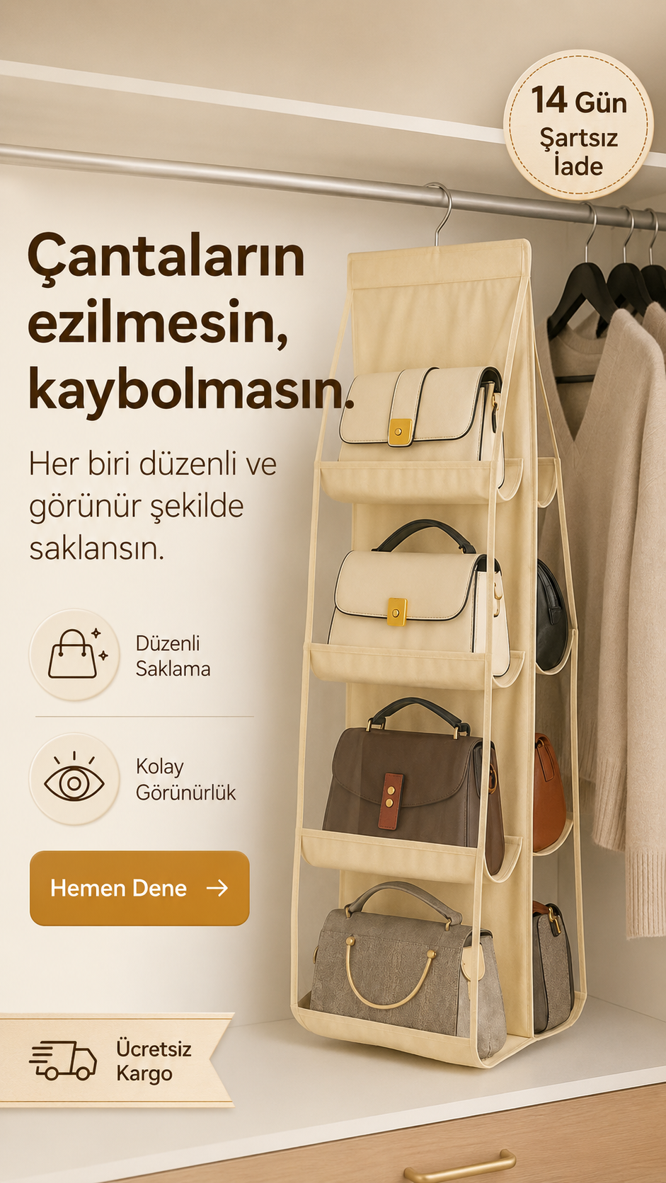 Munchy Dolap İçi Çok Amaçlı Organizer